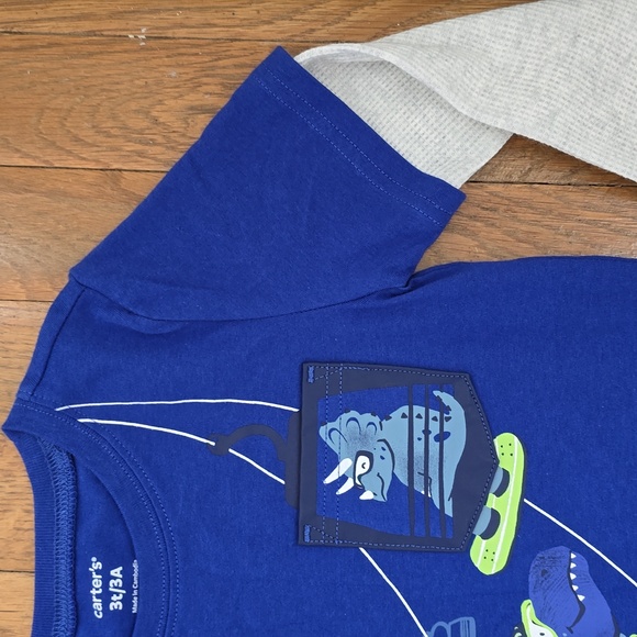 OKIE DOKIE AND CARTER'S BRANDS TODDLER BOYS SHIRT BUNDLE OF 4 ITEMS SIZE 3T - Picture 16 of 16